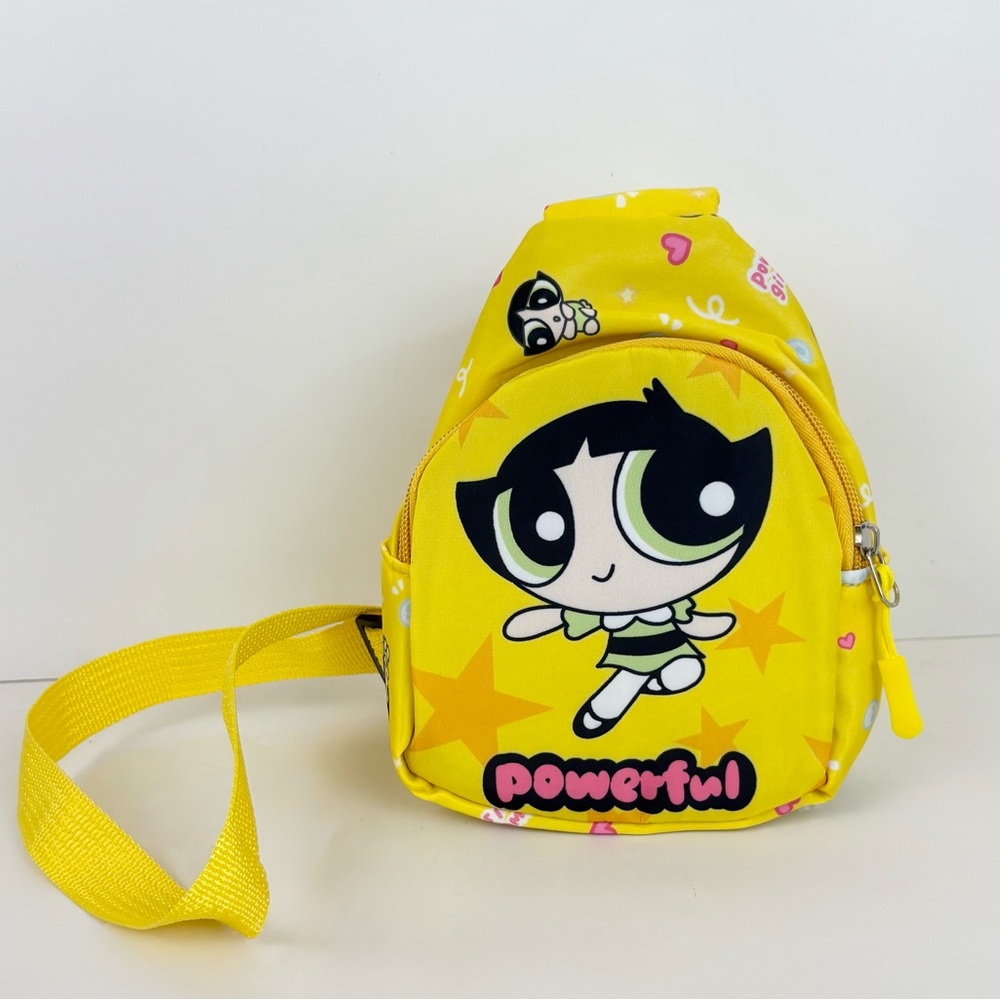 Powerpuff Girls Children Chest Bag Coin Purse Little Shoulder Bag New